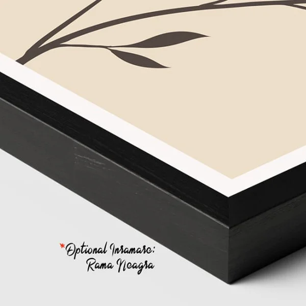 Tablou Abstract Eleganța Pură a Detaliilor – Canvas Premium Portret și Flori