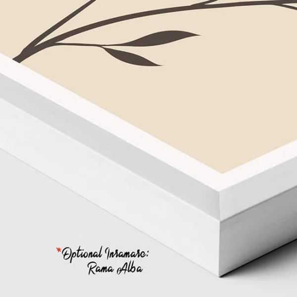 Tablou Abstract Eleganța Pură a Detaliilor – Canvas Premium Portret și Flori
