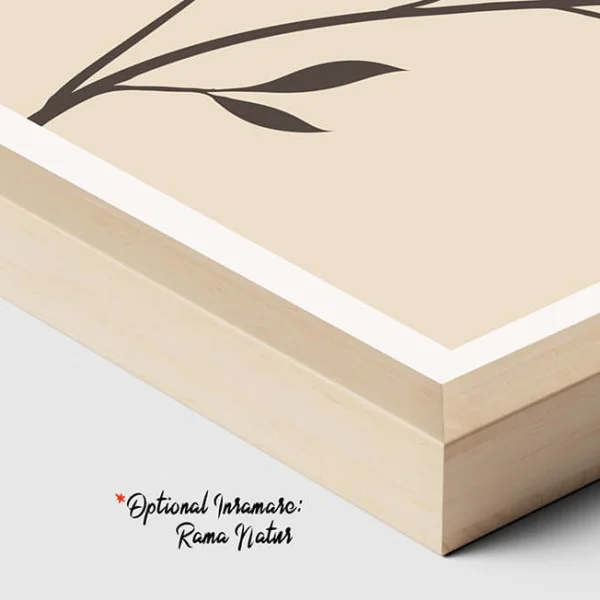 Tablou Abstract Eleganța Pură a Detaliilor – Canvas Premium Portret și Flori