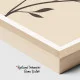 Tablou Abstract Eleganța Pură a Detaliilor – Canvas Premium Portret și Flori