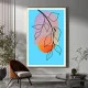 Tablou Abstract Ferestre către Lumină – Canvas Premium Bleu