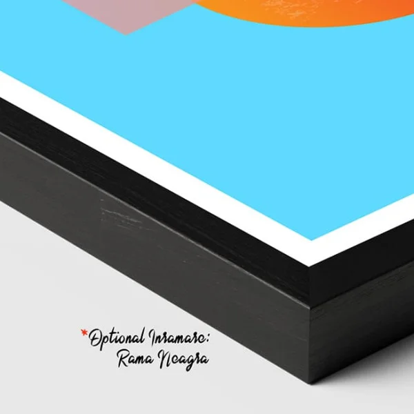 Tablou Abstract Ferestre către Lumină – Canvas Premium Bleu