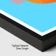 Tablou Abstract Ferestre către Lumină – Canvas Premium Bleu