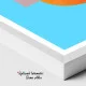 Tablou Abstract Ferestre către Lumină – Canvas Premium Bleu