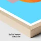 Tablou Abstract Ferestre către Lumină – Canvas Premium Bleu