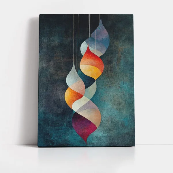 Tablou Abstract Frontiere de Univers – Canvas Premium Picături Organice