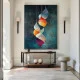 Tablou Abstract Frontiere de Univers – Canvas Premium Picături Organice