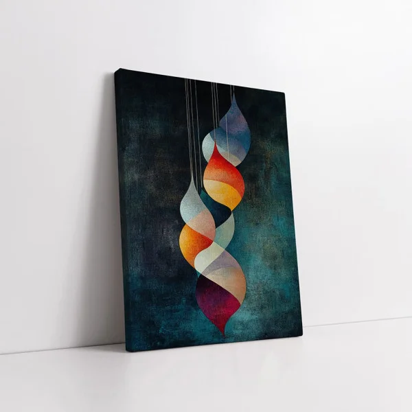 Tablou Abstract Frontiere de Univers – Canvas Premium Picături Organice