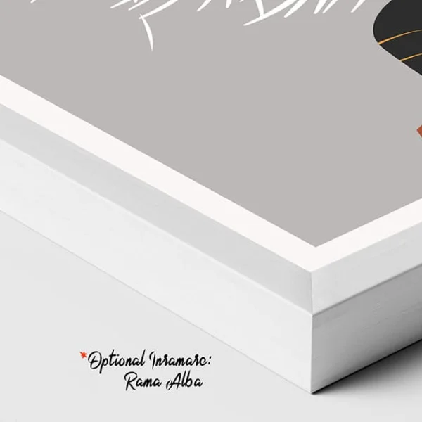 Tablou Abstract Nuanțe Vibrante – Canvas Premium Vază Boho și Soare