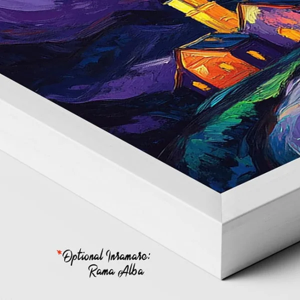 Tablou Postimpresionist Fascinație Minimalistă – Canvas Premium Noapte Înstelată