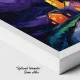Tablou Postimpresionist Fascinație Minimalistă – Canvas Premium Noapte Înstelată