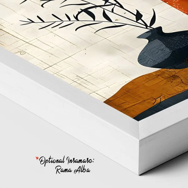 Tablou Abstract Aromă de Liniște – Canvas Premium Boho