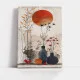 Tablou Japandi Grădina Liniștii – Canvas Premium Vase și Soare