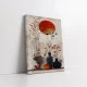 Tablou Japandi Grădina Liniștii – Canvas Premium Vase și Soare
