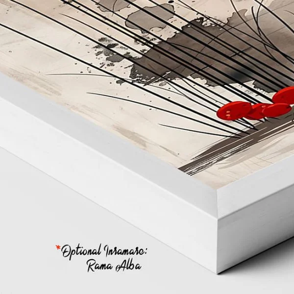 Tablou Japandi Grădina Liniștii – Canvas Premium Vase și Soare
