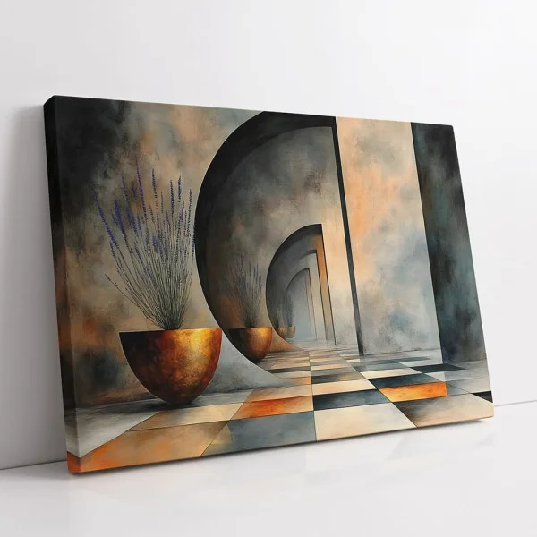 Tablou Abstract Ascuns în Labirint – Canvas Premium Arcade