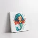 Tablou Cameră Copii Sirena Albăstrica – Canvas Modern și Educativ pentru Stimularea Imaginației, Decor Dormitor Copii sau Spații de Joacă