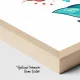 Tablou Cameră Copii Sirena Albăstrica – Canvas Modern și Educativ pentru Stimularea Imaginației, Decor Dormitor Copii sau Spații de Joacă