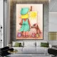 Tablou Cameră Copii Fetița Pictoriță – Canvas Premium