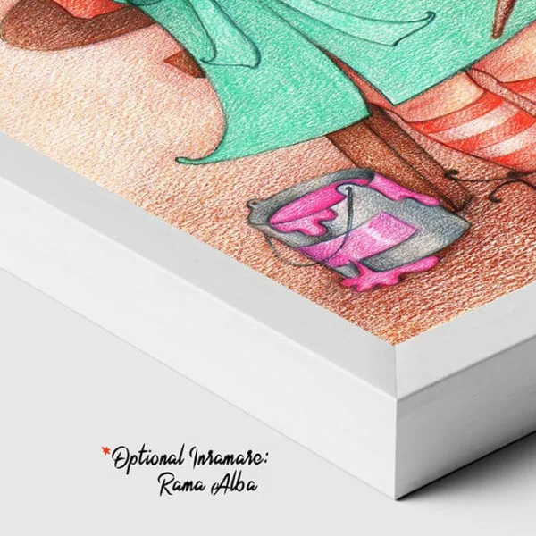 Tablou Cameră Copii Fetița Pictoriță – Canvas Premium
