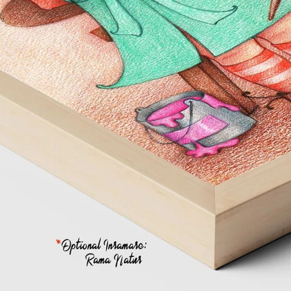 Tablou Cameră Copii Fetița Pictoriță – Canvas Premium