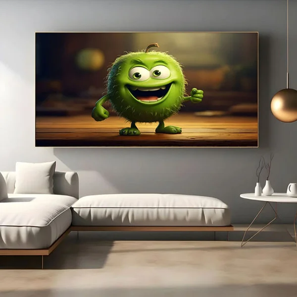 Tablou Cameră Copii Kiki Kiwi Râs Jucăuș – Canvas Premium