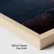 Tablou Cameră Copii Uimire la Malul Mării – Canvas cu Doi Copii, Lună Plină și Stele pentru Dormitor Copii sau Sali de Clasă