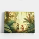 Tablou Cameră Copii Descoperind Minunile Junglei – Canvas Premium