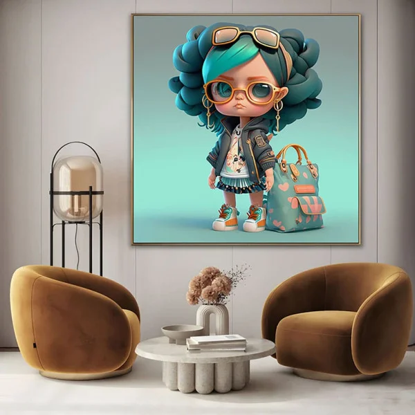 Tablou Cameră Copii O Zi Plină de Stil – Canvas Premium