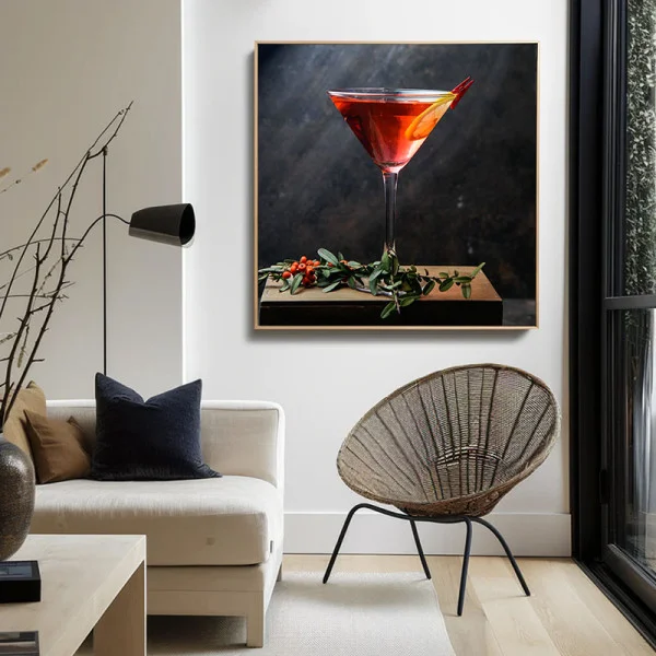 Cocktail Martini rosu - Tablou Drinks