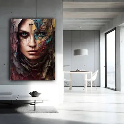 Misterul Privirii Albastre - Tablou Fantasy