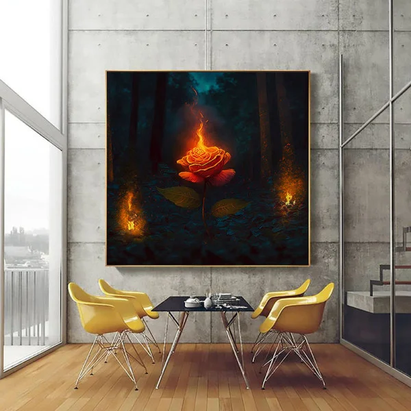 Torță în Întuneric - Tablou Fantasy
