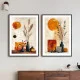 Set 2 Tablouri Înrămate - Rafinament Estetic, arta contemporana pentru living, decor modern