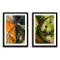 Set 2 Tablouri Flori Abstracte Înrămate - Natura Vivace, contrast rafinat, potrivit oricărui stil de amenajare