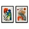 Set 2 Tablouri Înrămate - Energie Intensă, tablouri abstracte pentru living modern