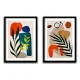 Set 2 Tablouri Înrămate - Energie Intensă, tablouri abstracte pentru living modern