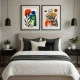 Set 2 Tablouri Înrămate - Energie Intensă, tablouri abstracte pentru living modern
