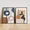 Set 2 Tablouri Înrămate - Cuvinte Pictate, tablouri abstracte pentru hol, living sau birou modern