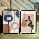 Set 2 Tablouri Înrămate - Cuvinte Pictate, tablouri abstracte pentru hol, living sau birou modern