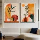 Set 2 tablouri abstracte înrămate – Perspectivele Emoției, decor modern, elegant pentru living