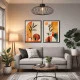 Set 2 tablouri abstracte înrămate – Perspectivele Emoției, decor modern, elegant pentru living