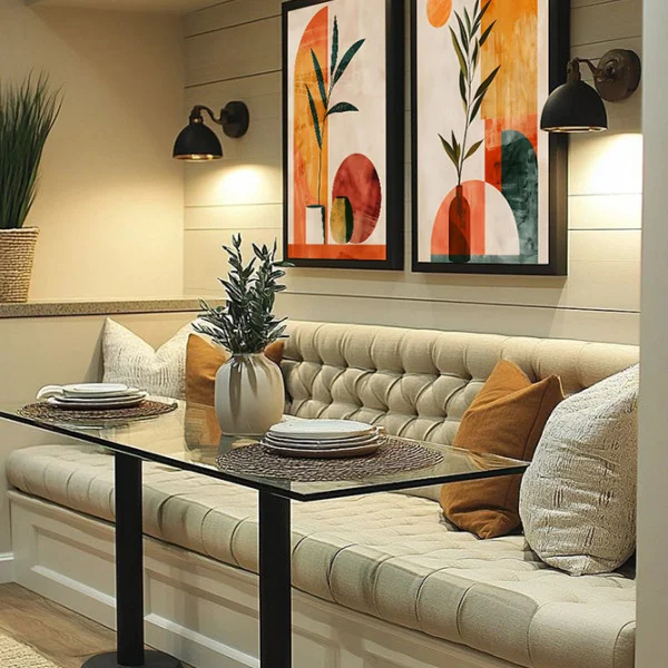 Set 2 tablouri abstracte înrămate – Perspectivele Emoției, decor modern, elegant pentru living
