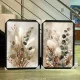 Set 2 Tablouri Flori Abstracte Înrămate - Natura Blândă, decor rafinat și relaxant