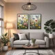 Set 2 Tablouri Înrămate - Explozie de Viață, tablouri cu flori pentru living, dormitor sau hol