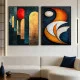 Set 2 tablouri înrămate Veneția – Nopți Venețiene, decor elegant abstract pentru living