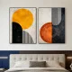 Set 2 Tablouri Înrămate - Arta Contrastului, tablouri abstracte premium, decor pentru living, dormitor sau hol