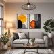 Set 2 Tablouri Înrămate - Arta Contrastului, tablouri abstracte premium, decor pentru living, dormitor sau hol
