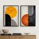 Set 2 Tablouri Înrămate - Arta Contrastului, tablouri abstracte premium, decor pentru living, dormitor sau hol