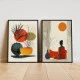 Set 2 Tablouri Înrămate - Meditație in Natură, tablouri abstracte premium, decor pentru living, dormitor sau hol
