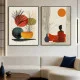 Set 2 Tablouri Înrămate - Meditație in Natură, tablouri abstracte premium, decor pentru living, dormitor sau hol